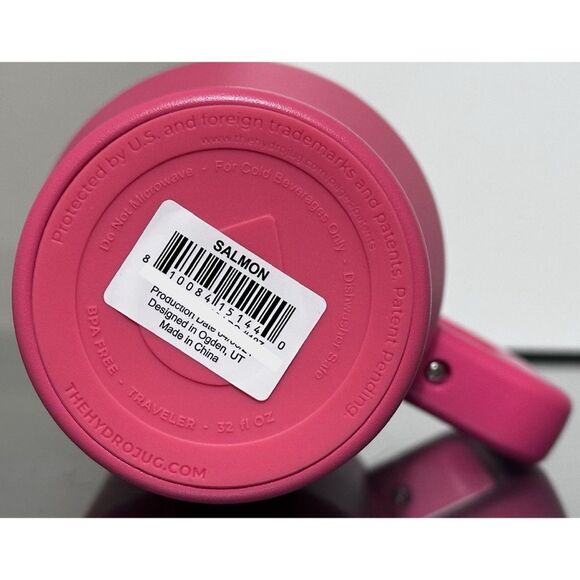 HydroJug 32oz Traveler, SALMON - Picture 5 of 5